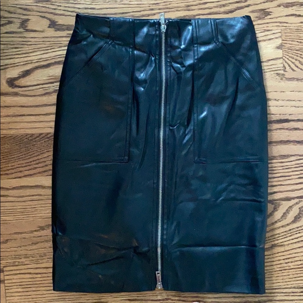 Leather skirt!